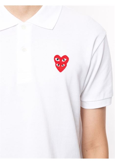Polo con applicazione logo ricamato PLAY COMME DES GARCONS | Polo | P1T2902
